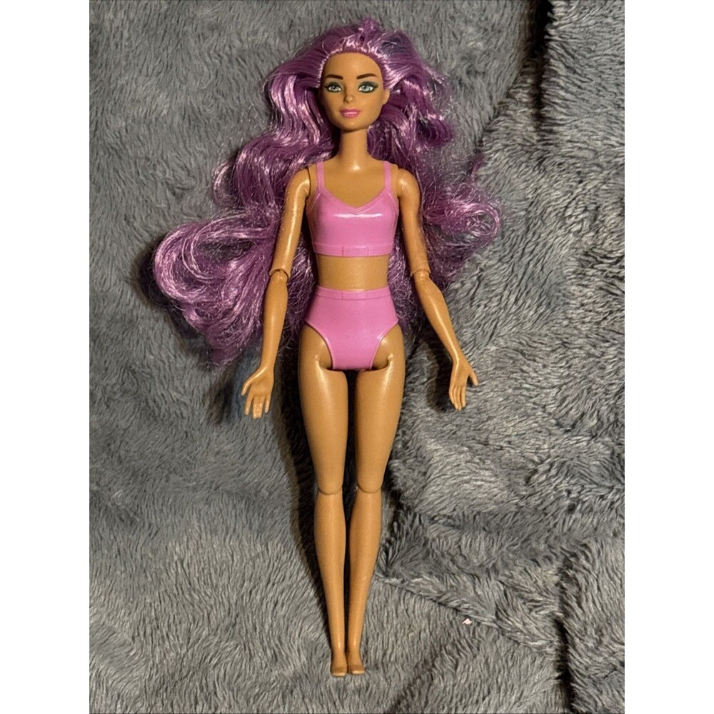 Barbie Cutie Reveal Pink Hair Doll  Articulated 4 Ooak VGUC C416G